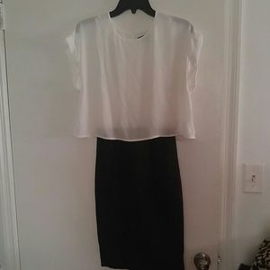 H&M white and black classy dress